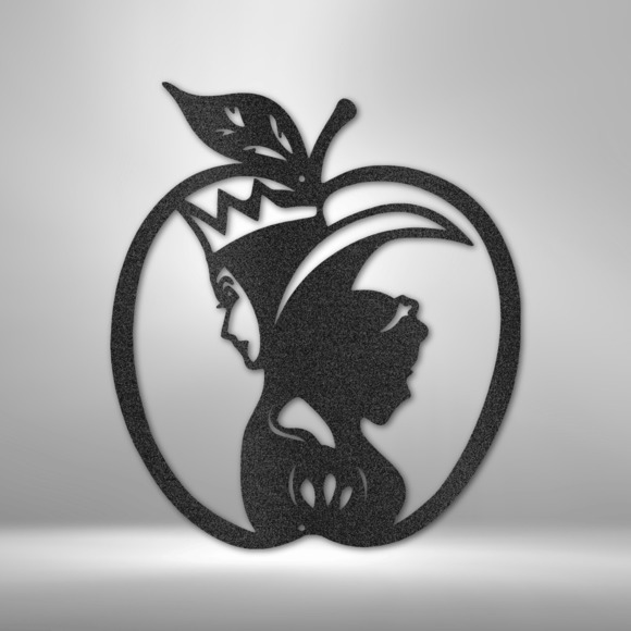Poison Apple Steel Sign Laser Cut Powder Coated Home & Office Metal Wall Decor M